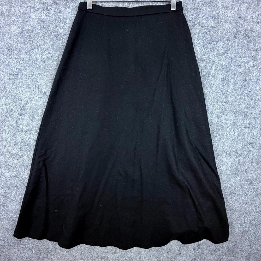 Vintage Requirements A-Line Skirt Womens 8 Black Wool Career Business Capsule
